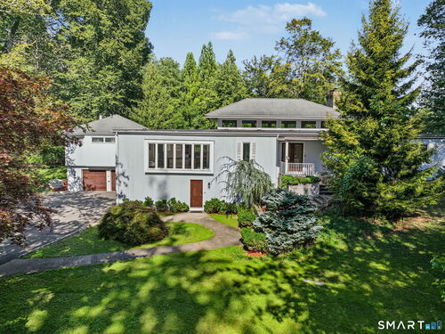Waterfront contemporary single family home for sale located at 480 Riders Lane, Fairfield, CT 06824