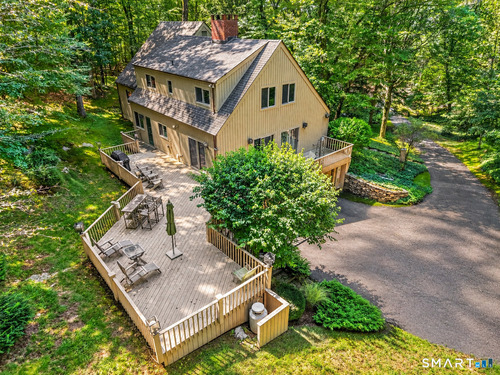 Contemporary single family home for sale located at 131 Peaceable Street, Redding, CT 06896