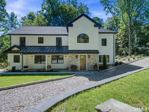 Contemporary new construction single family home for sale located at 9 Bradley Lane, Newtown, CT 06482