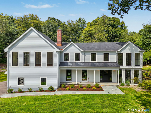 Contemporary single family home for sale located at 35 Drum Hill Lane, Stamford, CT 06902