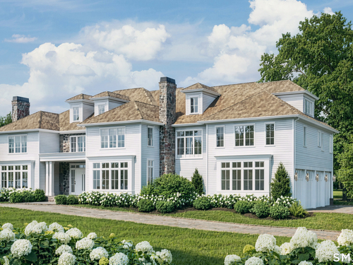 Contemporary new construction single family home for sale located at 3 Woodside Drive, Greenwich, CT 06830