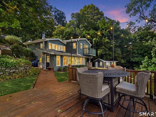 Waterfront single family home for sale located at 74 Underhill Road, Newtown, CT 06482