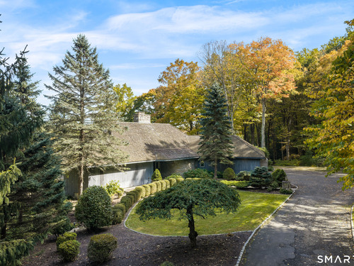 Waterfront contemporary single family home for sale located at 260 Umpawaug Road, Redding, CT 06896