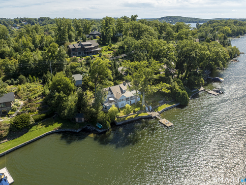 Waterfront single family home for sale located at 78 Lake Drive South, New Fairfield, CT 06812