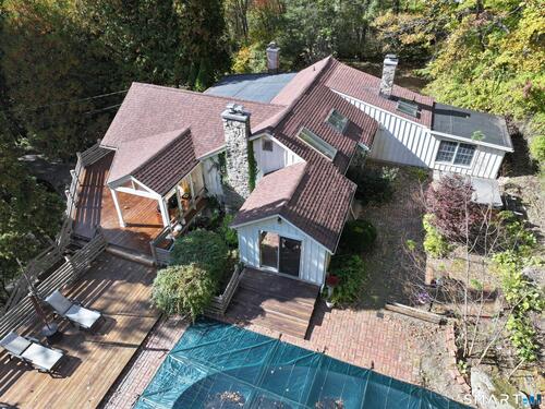 Waterfront contemporary single family home for sale located at 8 Route 55 West, Sherman, CT 06784