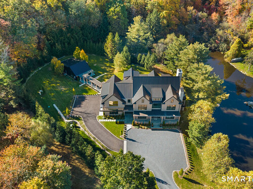 Waterfront contemporary new construction single family home for sale located at 259 Frogtown Road, New Canaan, CT 06840