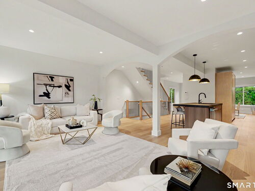 Waterfront contemporary single family home for sale located at 19 Davenport Avenue, Greenwich, CT 06830