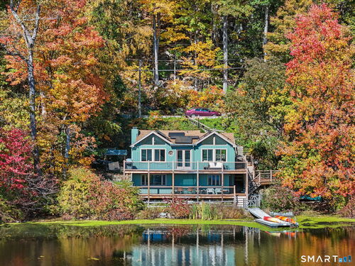 Waterfront single family home for sale located at 157 Mountain Road, Ridgefield, CT 06877