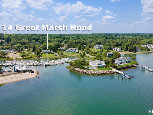 Waterfront single family home for sale located at 14 Great Marsh Road, Westport, CT 06880